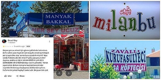 Sahiplerinin Yüksek Mizah Anlayışını Yansıtan Birbirinden Absürt İsimli İşletmelerimiz