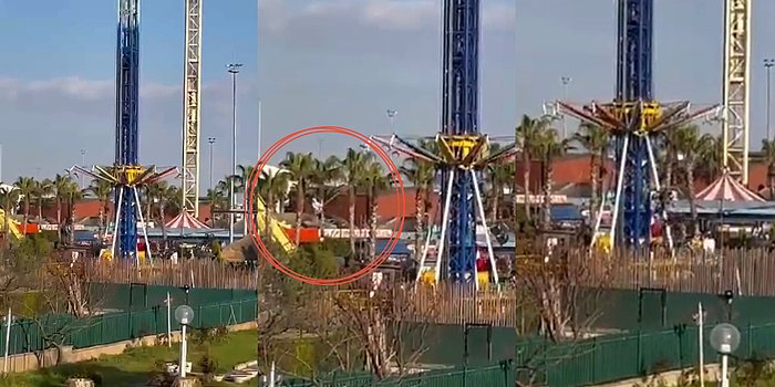 Tuzla Lunaparkında Kontrolden Çıkan Zincirli Salıncağa Binen Vatandaşların Savrulduğu Dehşet Dolu Anlar