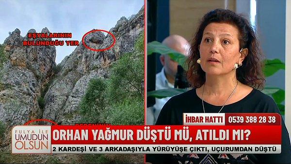 Yeter Yağmur, eşi Orhan Yağmur'un ölümünün arkasındaki sır perdesini kaldırmak için Fulya Öztürk'ün sunduğu Fox TV'de yayınlanan Fulya ile Umudun Olsun programına başvurdu.