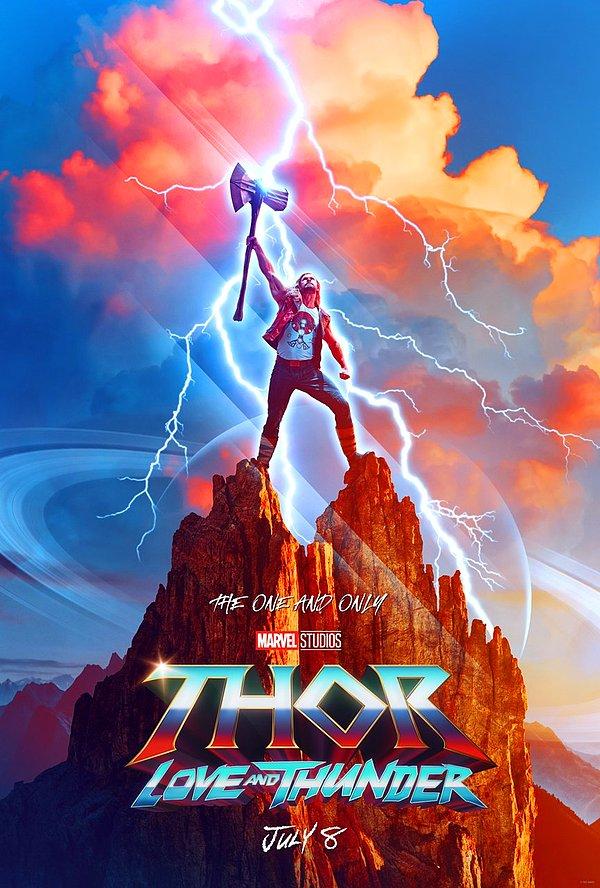 11. Thor: Love and Thunder filminden ilk afiş yayımlandı. Film, 8 Temmuz'da izleyiciyle buluşacak.