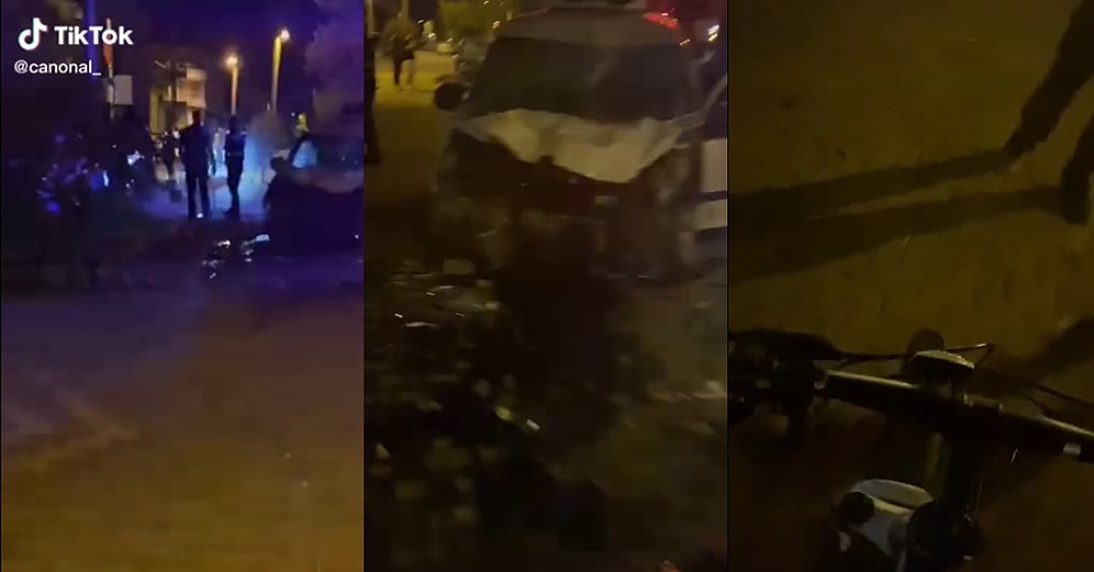 Bisikletiyle Olay Yerinden Geçerken Video Çekmeye Çalışan Gencin Polise Yakalandığı Efsane Anlar