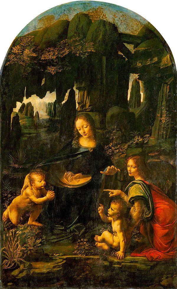 46. Leonardo da Vinci, Kayalıklar Bakiresi (1508)