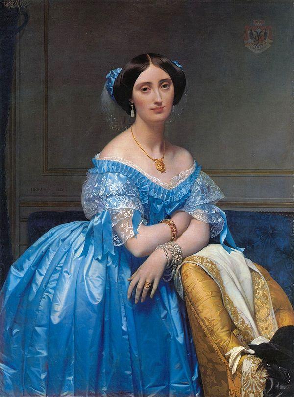 90. Jean-Auguste-Dominique Ingres, The Princesse de Broglie (1851-1853)