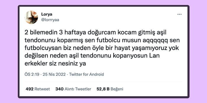 Doğumuna Az Bir Süre Kala Futbol Oynarken Aşil Tendonunu Koparan Kocasına İsyan Eden Eşe Gelen Komik Tepkiler