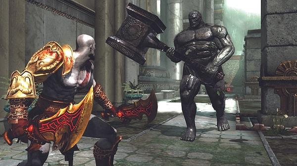 God of War 3 oyunun başlangıcında Kratos'u kim taşıyordu?