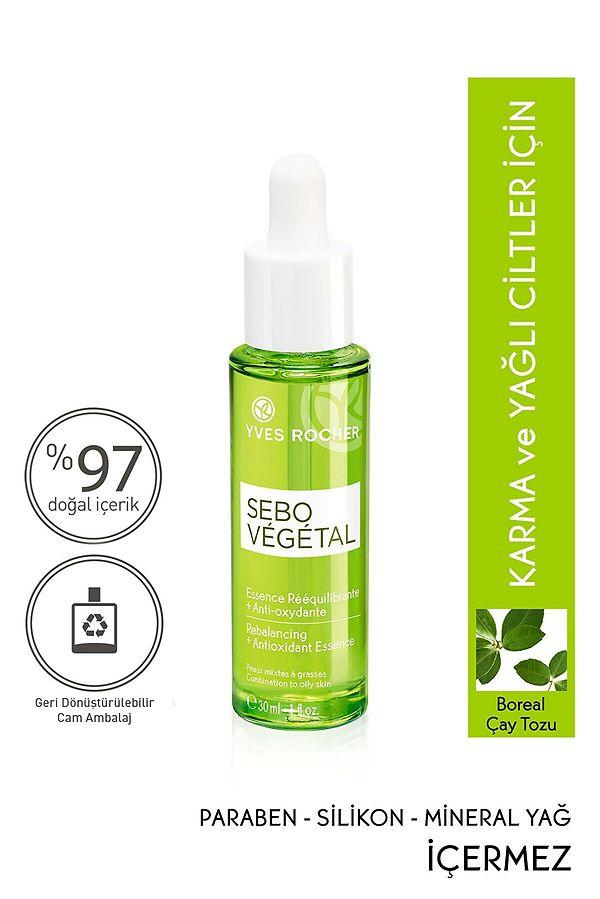 15. Yves Rocher Sebo Vegetal - Yağ Dengeleyici Ultra Likit Anti-Oksidan Serum