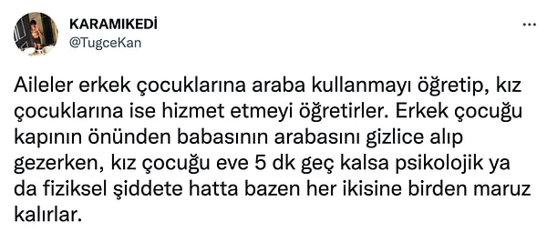 Toplum düşünceleri arasında bir genelleme yapıldığında bu durum hep görülüyor.