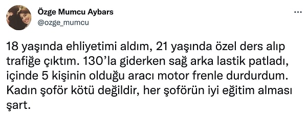 Deneyimin iyi sürücü olma konusunda etkisi oldukça fazla.