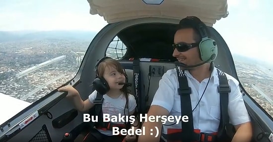 Minik Kızıyla Birlikte Uçan Babanın İzlerken İçinizi Sımsıcak Yapacak Görüntüleri