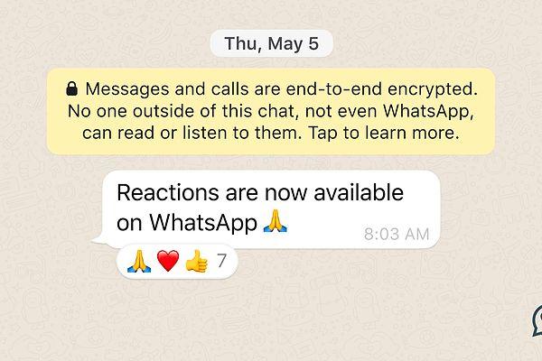 İlk olarak WhatsApp emoji tepkileriyle başlıyoruz. Bu özelliğin gelmesini aylardır bekliyorduk.