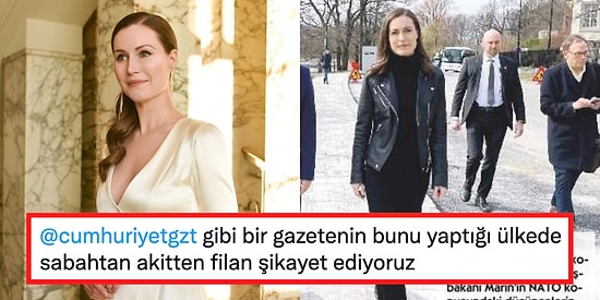 Cumhuriyet Gazetesi'nin Finlandiya Başbakanı Sanna Marin'i Vurgulamak İçin Kullandığı İfade Tepki Çekti