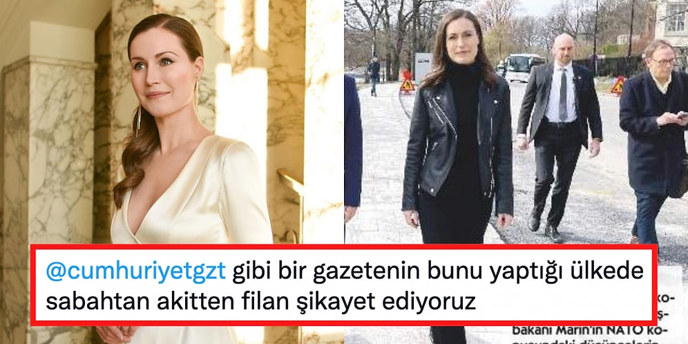 Cumhuriyet Gazetesi'nin Finlandiya Başbakanı Sanna Marin'i Vurgulamak İçin Kullandığı İfade Tepki Çekti