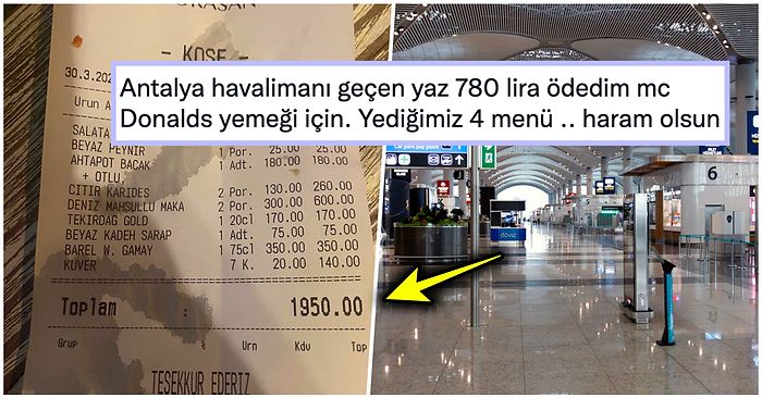 Son Dönemlerde Dışarıda Ödedikleri En Absürt Hesabı Paylaşırken Gerçekleri Yüzümüze Çarpan Takipçilerimiz