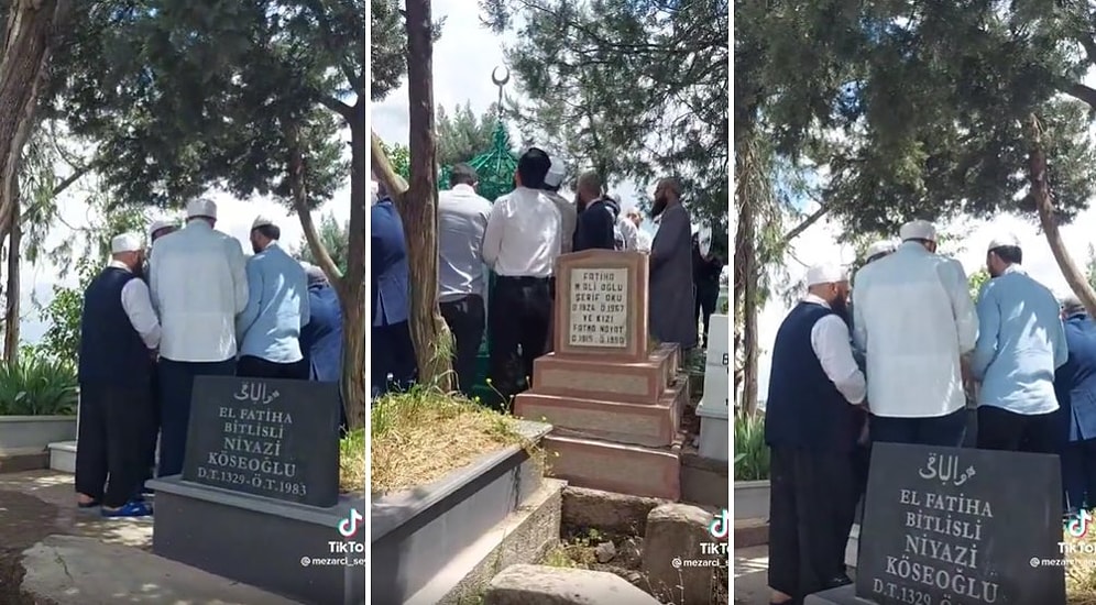 Mezarlıkta Onlarca İnsanın Hep Bir Ağızdan Zikir Çekerek Ayin Yaptıkları Anlar Gündem Oldu