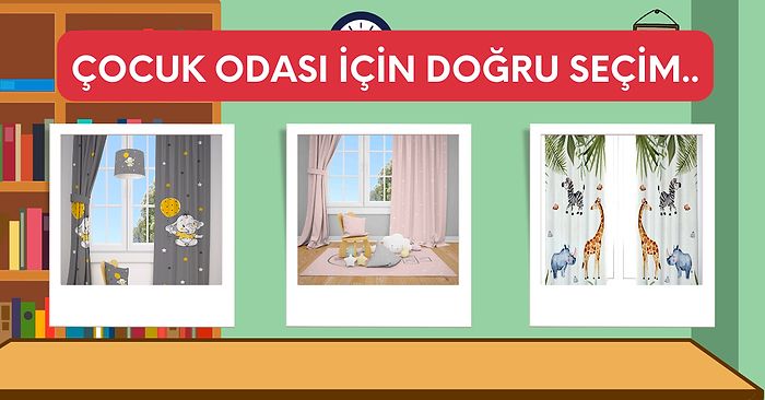 Çocuğunuzun Odasını Renklendirmek İçin Kullanabileceğiniz Çocuk Odası Perdeleri