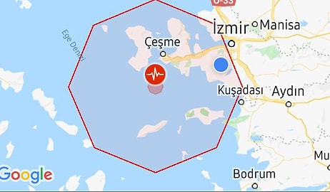 Çeşme Açıklarında 4.4 Büyüklüğünde Deprem!