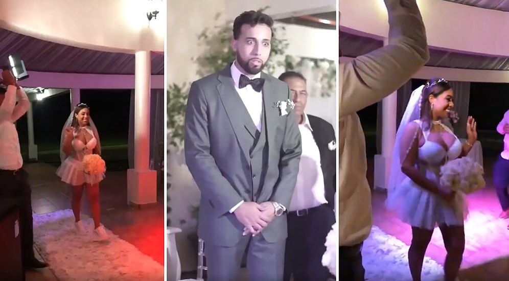 Eşinin Aşırı Seksi Gelinliği Karşısına Şoka Girip Baygınlık Geçirmesine Ramak Kalan Damat