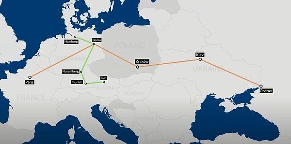 Dahası da vardı! Siyasi stratejilere göre Almanya Doğu'ya ve Batı'ya doğru genişleyecekti. Böylece demiryolu hattı projesinde Kiev, Paris ve İstanbul'a yeni hatlar kurulacaktı.