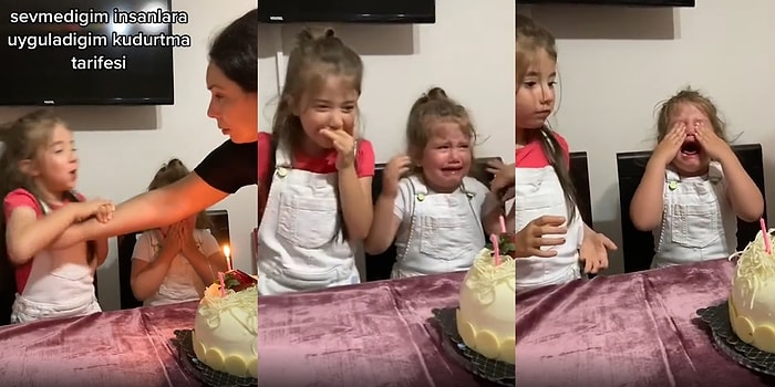 Abla-Kardeş Terörü Bir Video Olsaydı: Doğum Günü Mumunu Üflediği Kardeşini Sinir Krizine Sokan Küçük Kız
