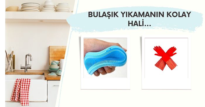 Bulaşık Yıkamak Hiç Bu Kadar Kolay Olmamıştı! Hayat Kurtaran Bulaşık Eldivenleri