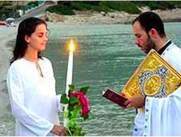Tuğçe Kazaz ve Yunan oyuncu George Seitaridis'in nikahı