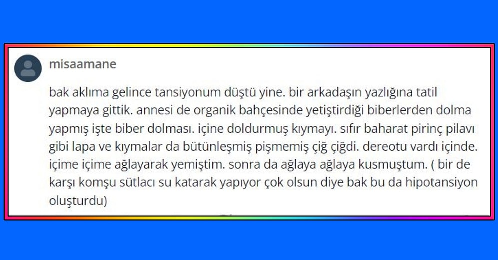 Misafirlikte Yemek Zorunda Kaldığınız En Kötü Yemek