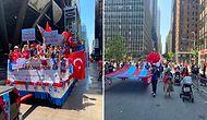 New York'ta Trabzonspor Coşkusu: Bordo Mavi ve Kırmızı Beyaz Bayraklar ile New York'ta Konvoy Yaptılar