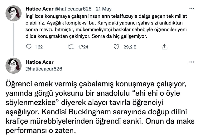 12. İngilizce ve halkımız