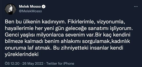 Sanatçı konuyla ilgili Twitter hesabından şöyle bir cevap verdi dün.