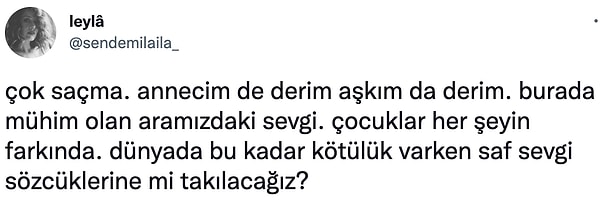 1. Tartışılacak bu kadar fazla konu varken, şu an bu sevgi sözcükleriyle ilgilenmenin saçma olduğunu düşünenler oldu...