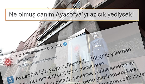 Milli Savunma Bakanlığının Sıra Dışı Üsluplu 'Ayasofya' Paylaşımı Gündemde
