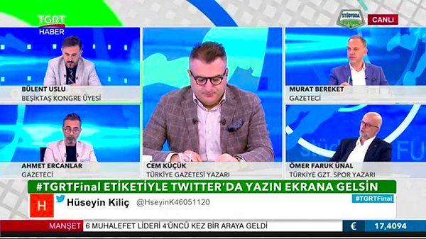 Seçimlerin ardından TGRT'de yayımlanan Stüdyoda Futbol programında, gazeteci Cem Küçük Beşiktaş ile ilgili tartışma yaratacak sözler söyledi.