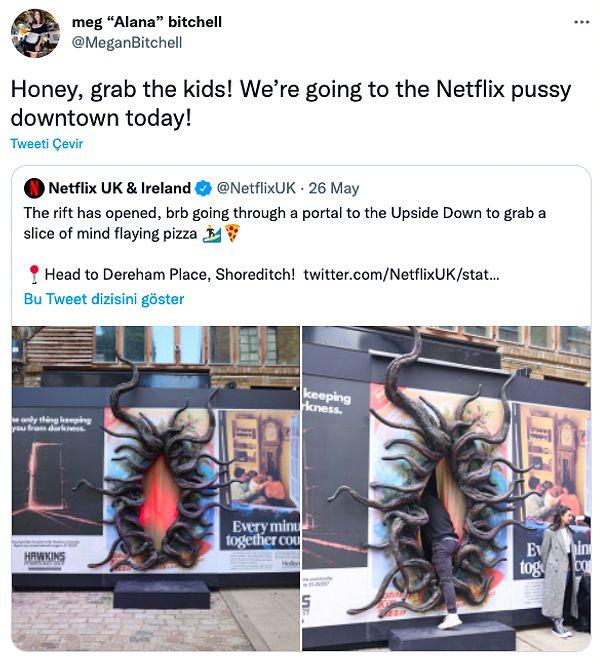 8. "Tatlım, çocukları al! Bugün şehir merkezindeki Netflix vajinasına gidiyoruz!"