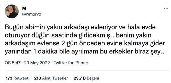 7. Günün abim, erkekler, düğün, kına temalı tweeti 👇