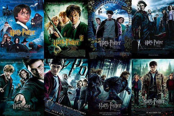 6. Harry Potter Serisi (2001-2011) - IMDb: 7.6 - 8.1