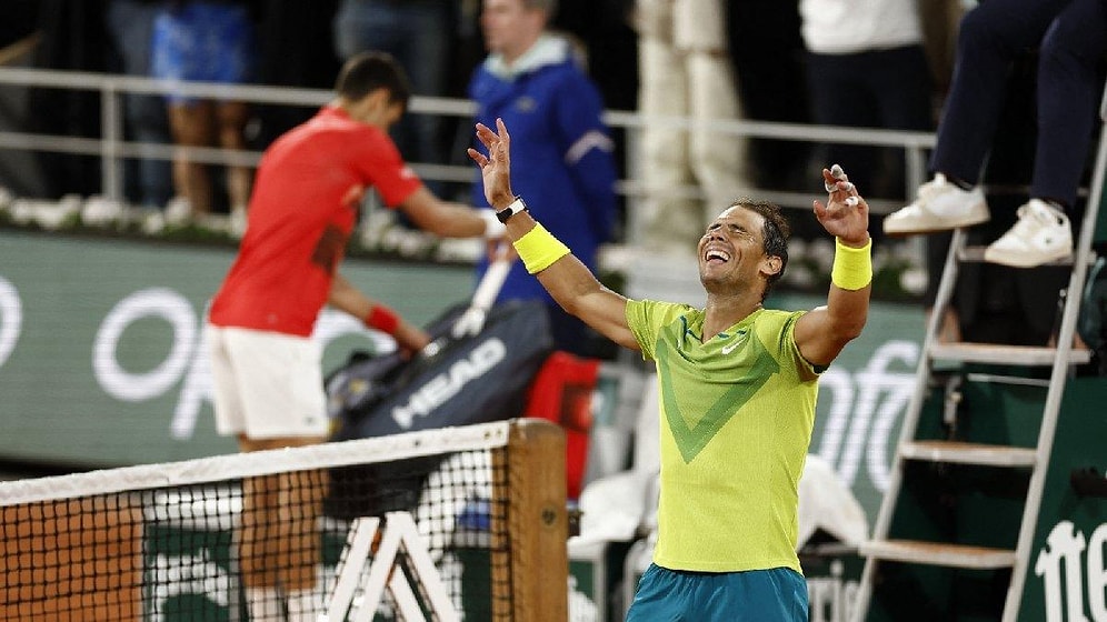 Roland Garros'ta 4 Saat 16 Dakika Süren Maçta Nadal, Djokovic'i 3-1 Yenerek Yarı Finale Çıktı