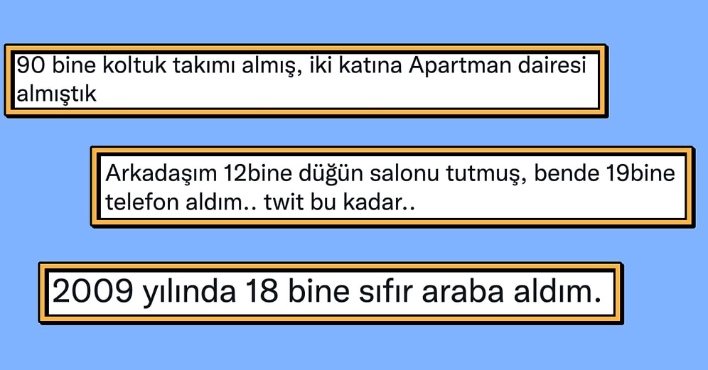Geçmiş Yıllardaki Fiyatlarla Günümüzü Karşılaştırarak Alım Gücündeki Değişimi Gösteren Kullanıcıya Yorumlar