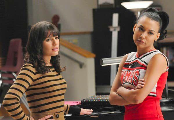 10. Naya Rivera ve Lea Michele, Glee