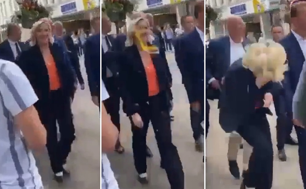 Fransa Cumhurbaşkanlığı'nı Kaybeden Marine Le Pen'e Yumurta Atıldı