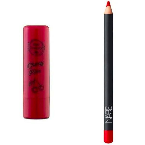 14. Bee Beauty Lip Balm Cherry Kiss Nemlendirici +  Nars Precision Lip Liner