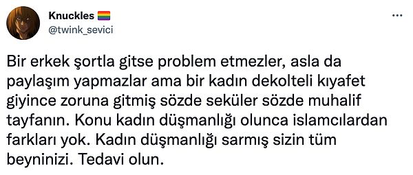 Diğer yandan da diğer kullanıcılar isteyen herkesin istediği şekilde gidebileceğini ifade etti.