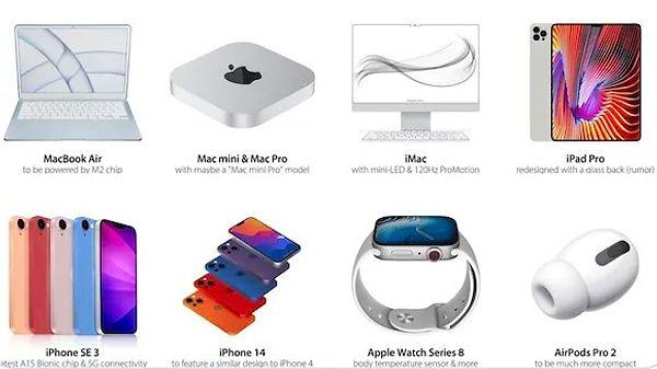 Apple'ın bu yılın geri kalanında tanıtması beklenen ürünleri şu şekilde: