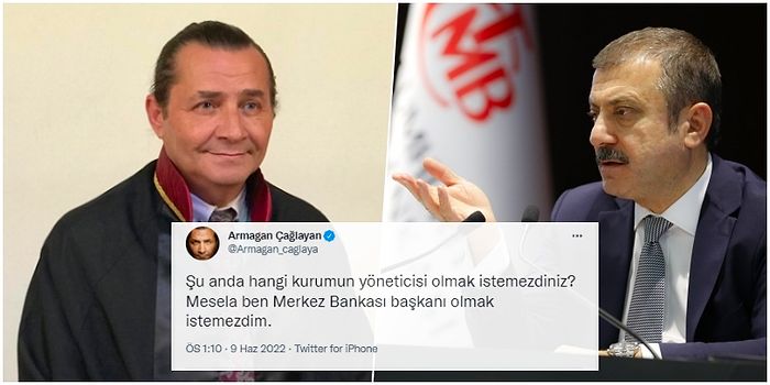 'TCMB Başkanı Olmak İstemezdim' Diyen Armağan Çağlayan Sordu: Hangi Kurumun Başında Olmak İstemezsiniz?