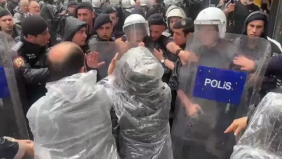 Abdullah Öcalan İçin Yürümek İsteyenleri Engelleyen Polise HDP Milletvekili Saliha Aydemir Yumruk Attı