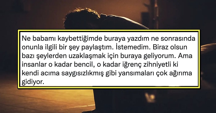 Babasını Kaybettikten Sonra Konsere Gidip Acısını Yaşamak İsteyen Kullanıcının Yaşadığı Baskı Canınızı Sıkacak