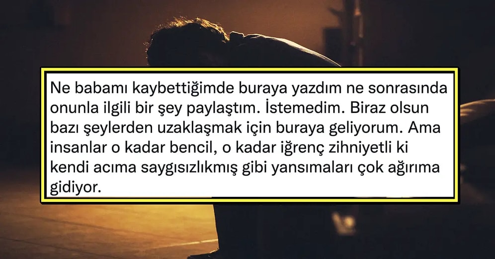 Babasını Kaybettikten Sonra Konsere Gidip Acısını Yaşamak İsteyen Kullanıcının Yaşadığı Baskı Canınızı Sıkacak