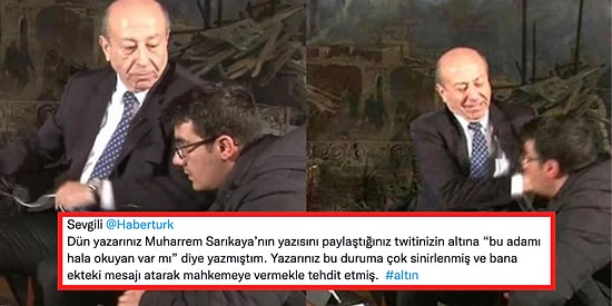 Gazeteciye Tokat Atan Muharrem Sarıkaya'nın Şimdi de Twitter'da Bir Kullanıcıya Attığı Mesaj Gündem Oldu