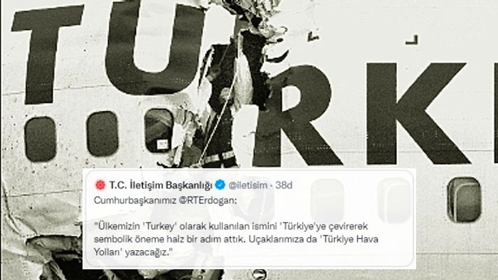 Erdoğan'ın 'Turkish Airlines Değil Türkiye Hava Yolları Yazacağız' İfadesi Sosyal Medyada Gündem!