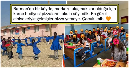 Daha Önce Hiç Pizza Yemeyen Öğrencilere Jest Yaparak Kutlama Havası Yaratan Öğretmen Kalbinizi Eritecek