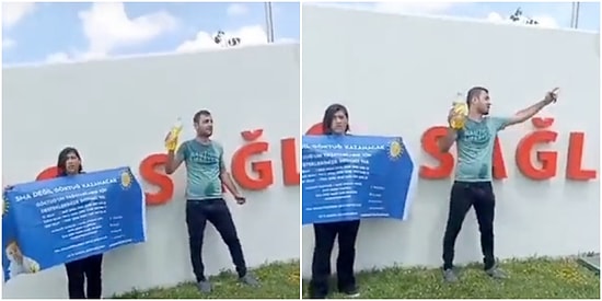 SMA Hastası Çocuğun Babası, Sağlık Bakanlığı Önünde Kendini Yakmak İstiyor: 'Sağlık Bakanı Gelecek Buraya'